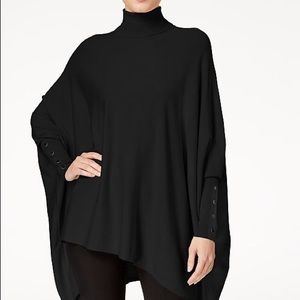 Alfani Turtleneck Poncho Sweater